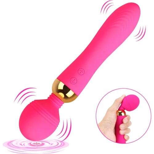 G Spot 18 Speeds Powerful Vibrator Sex Toys for Woman AV Magic Wand Dual Motors Body Massager Clitoris Nipple Stimulator