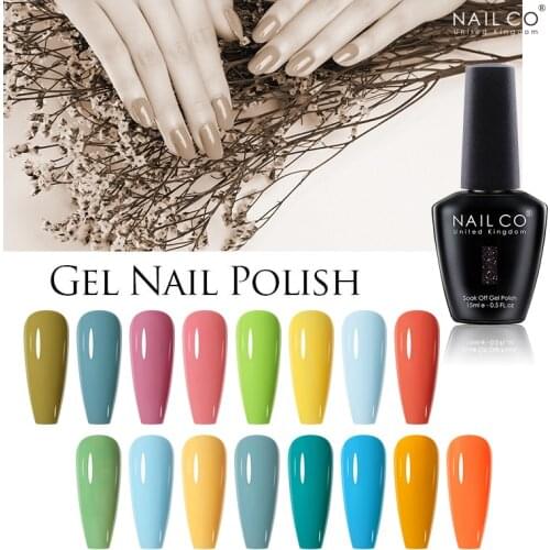 NAILCO UV Gel Nail Art Tips Design Manicure 248 Color UV LED Soak Off Paint Gel Ink Shiny Top Gel Coat Gel Nail Polishes Lacquer
