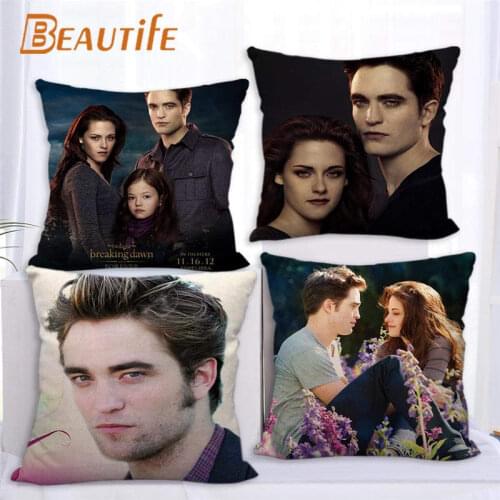 New Arrival Twilight TV Pillowcase Bedroom Home Decorative Cover 45x45cm Square Zipper Pillow Cases Cotton Linen Fabric No Fade