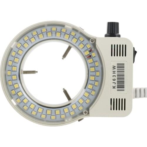Adjustable 56 LED SMD Ring Light Microscope Dimmer Lamp For Industrial Stereo Microscope Video Camera