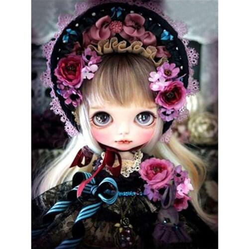 Fairy diamond mosaic full square cartoon girl embroidery painting rhinestone wall sticker decor diamond art needlework handcraft