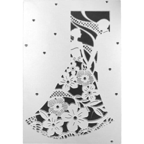 Wedding Dress Metal Cutting Dies Stencil Scrapbooking DIYAlbum Stamp Paper Art for card making, paper crafts
