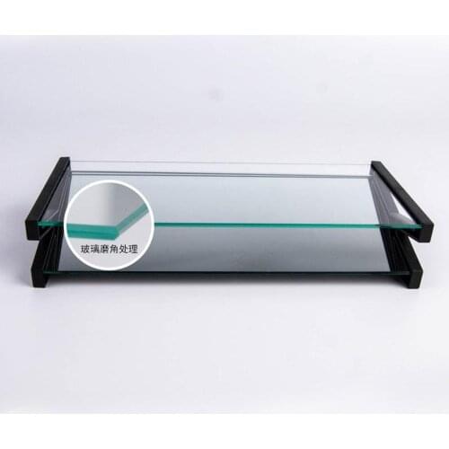 Heavy Duty Clear Glass Display Stand Holder Showcase for 1/24 Model Cars