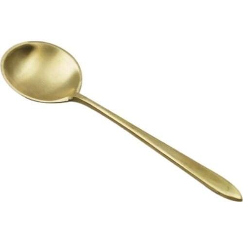 Pure Copper Hand made Thickened Brass Spoon