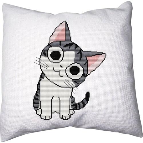 Everlasting Love Lovely Cat Chinese Cross Stitch Kits Ecological Cotton Stamped Printed 11CT DIY Gift Christmas Decorations Gift