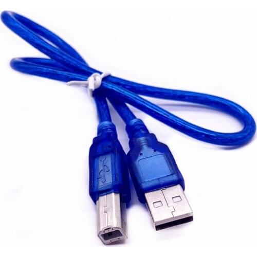 USB High Speed 2.0 A To B Male Cable for Canon Brother Samsung Hp Epson Printer Cord 1.5FT BLUE