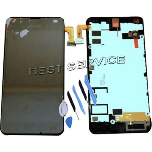 For Nokia Lumia 550 LCD Display with Touch Screen Digitizer Assembly +Frame Black + Tools