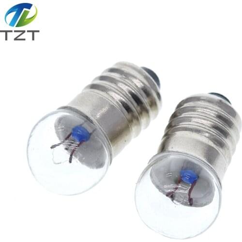 10pcs Student Electrical Experimental Physics Class Used 0.3A 0.5A 1.5V 2.5V 3.8V 6V Small Incandescent Bulbs
