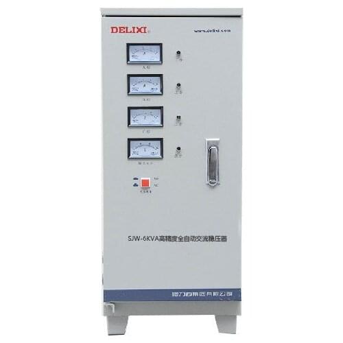 DELIXI SJW-D6000VA (6KW) three phase purification stabilizer high precision testing equipment computer exchange regulator 380V