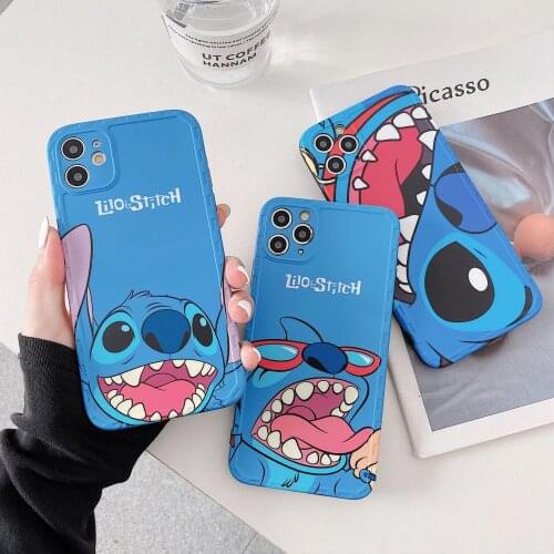 Disney Cartoon Stitch is suitable for iphone 12 mobile phone shell iPhone11promax anti-fall 7/8plus couple xs/xr