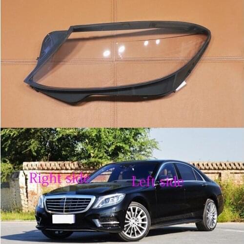 For Benz S-Class W222 S320 S350 S400 S450 S500 2014 2015 2016 2017 Car Headlight cover Headlamp Lens Auto Shell Cover