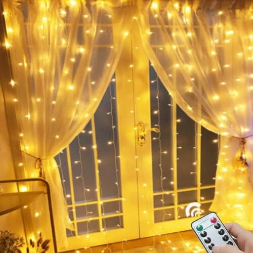 3x1/3x3 Led Icicle Curtain String Light Fairy Led Christmas Garland For Wedding Home Window Party Decor Wedding Home Decor