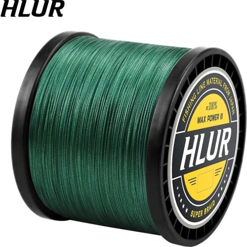 HLUR 4 Strands Super Strong PE Fishing Line 100M 300M 500M 1000M Strong Abrasion Resistance Multifilament Fishing Line Pesca