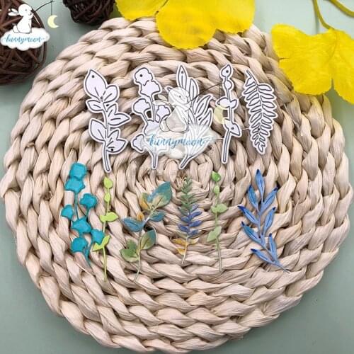 Bunnymoon Leaves 1 Metal Cutting Dies Embossing Scrapbooking Stencil Craft Cut Dies For DIY Card Crafts Handmade