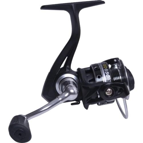 Mini Fishing Reel Spinning 5+1 BB 5.2:1 Gear Ratio Metal Spool 650 Size Ice Fishing Reel Winter Spinning Reel