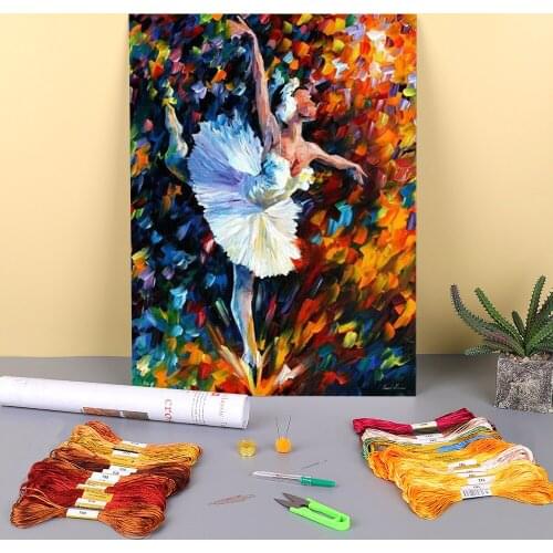 Dance The Soul Printed Canvas 11CT Cross-Stitch Set DIY Embroidery DMC Threads Painting Knitting Sewing Hobby Wholesale