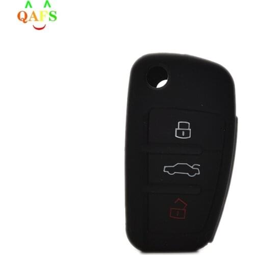 2019 Brand New FIT FOR AUDI A2 A3 A4 A6 TT Q7 R8 SILICONE FLIP KEY REMOTE HOLDER CASE COVER FOB