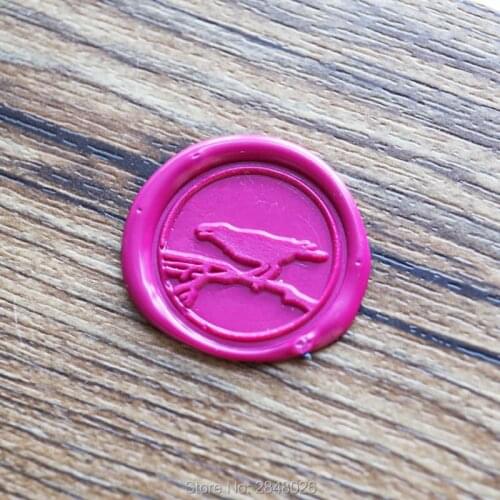 Bird on branch Wax Seal Stamp, wedding stamp ,party wax seal stamp, raven wax seal stamp set