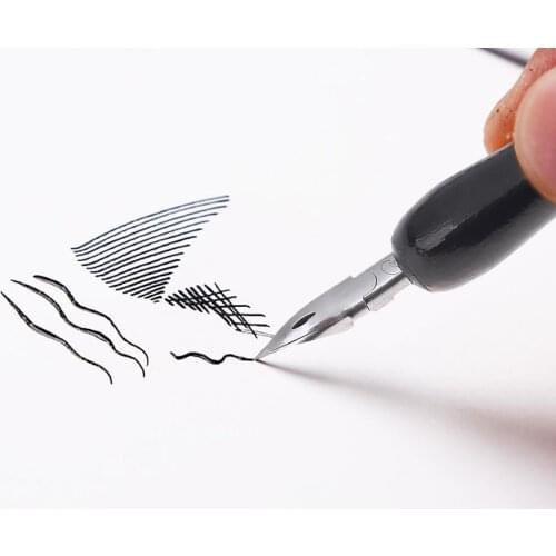 Portable Comic Pen Holder Cartoon Manga Drawing Painting Tools Kit Dip Fountain Pens with Pen Nib School Stationery Supplies