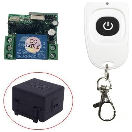 DC 24 v 1CH mini RF wireless remote control light switch Learning code receiver+ transmitter 315/433MHZ