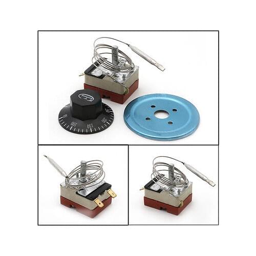 AC 220V 16A Dial Thermostat Temperature Control Switch For Electric Oven 50-300 C