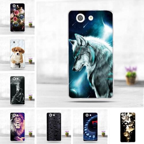 Luxury 3D Soft Silicone TPU Shell For Sony Xperia Z3 Compact Case Cute Animal Back Cover Painting For Sony Z3 Mini Phone Cases