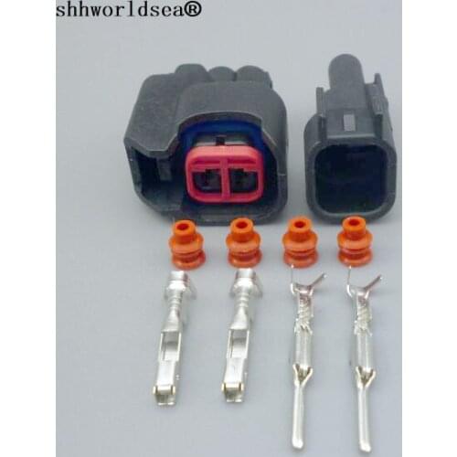 Shhworldsea 2pin 1.5mm male female waterproof housing plug wire electrical horn nozze plug connector 7283-5967-30