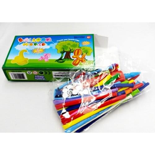 1 Box Of 30 Piece Modeling Balloons World Pump KIDS Party Favors Home Toys Craft Gadget Wedding Twisting Squeaking DIY Gift