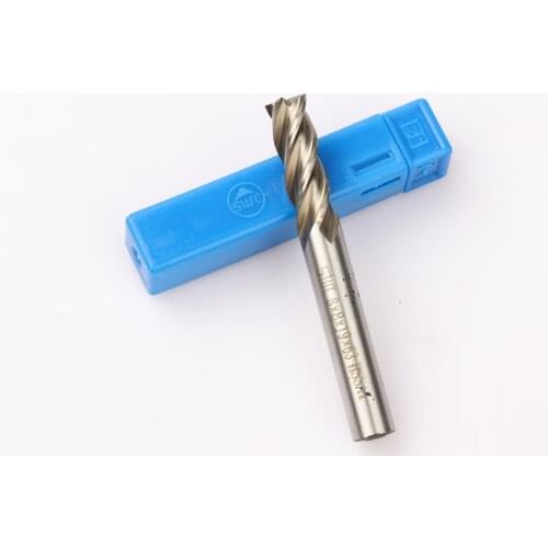 1 pc cutters for woodworking 8*8mm HSS Straight Shank 4 Flute End Mill Milling Cutter Metal Drill Bits Cutting Tools P50