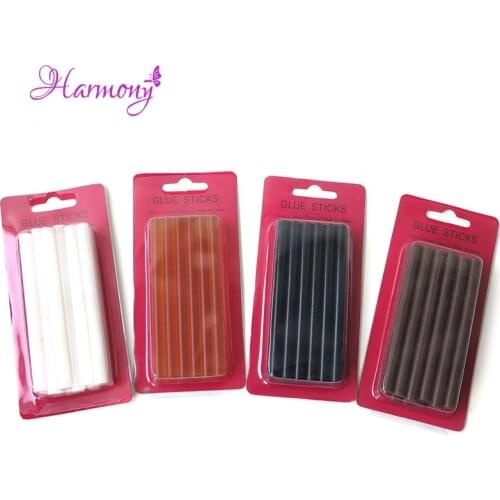 12pcs Small hot Keratin Glue Sticks diy for pre-bonded hair extensions, fusion glue, 4 colors optional