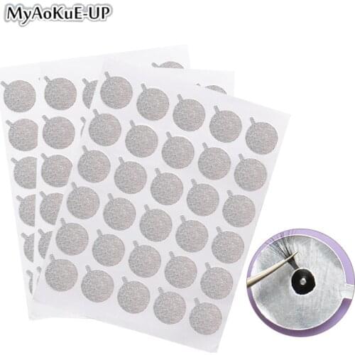 300pcs Disposable Eyelash Glue Holder foil Pallet Glue Paper Patches Sticker For Eyelash Extension glue paper pad Eye Sticker