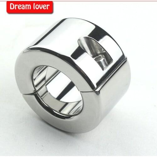 620g Heavy stainless steel ball stretcher, Stainless Steel Scrotum Pendant Ball Stretcher Cock Cage Slave Sex Toys