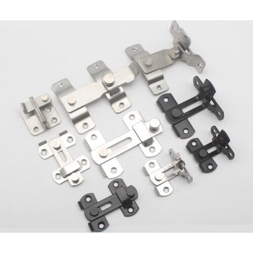 90 Degree Solid Door Latch Bolt Stainless Steel Locks Sliding Door Right Angle Buckles Door Hardware