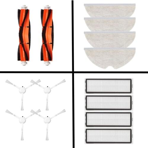Accessories for Xiaomi Mijia 2C Robot Vacuum Cleaner Washable Parts Kits Main Brush Side Brush Hepa Filter Mop Cloths