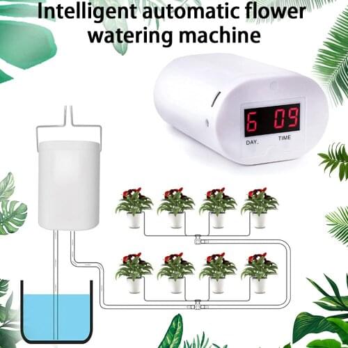 Automatic Watering Pump 8/4/2 Head Watering Controller Flowers Plants Home Sprinkler Drip Irrigation Device Pump Timer System