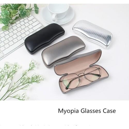 New Aluminum Material Myopia Glasses Case Silver Unisex Silver Sunglass Boxes Case Mens Glasses Gift Case
