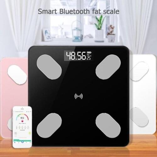 Digital Fat Weight Scale Smart Voice Bluetooth APP Electronic LED Body Fat Scale Bathroom for Apple IOS Household Balance