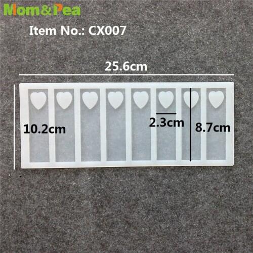 CX007 Heart & Rectangle Silicone Mold Chocolate Ornamental Fondant Mould Cake Decoration Tools