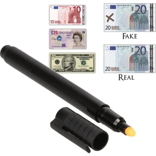 Fast Resolution Banknotes Detector Tester Pens Money Counterfeit Marker Fake Detector Security Bank Notes Checker Detector Pen