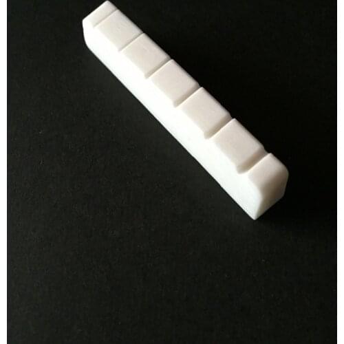 BATESMUSIC Flat Bottom Slotted Bone Nut for 6 String GS Ep Les-Paul Electric Guitar(Pack of 2)