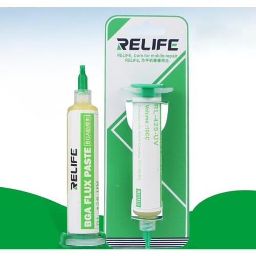 RL-420-UV Solder Flux Paste 10cc Flux paste lead-free solder paste BGA PCB No-Clean Welding Advanced Oil Soldering Repair Tools