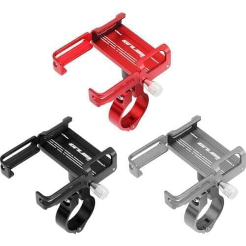 GUB P20 Aluminum Bicycle Phone Holder For 3.5" to 7.5" Phone 360 Degree Rotation Bike Mount Stand Bracket Handlebar Grips Clip