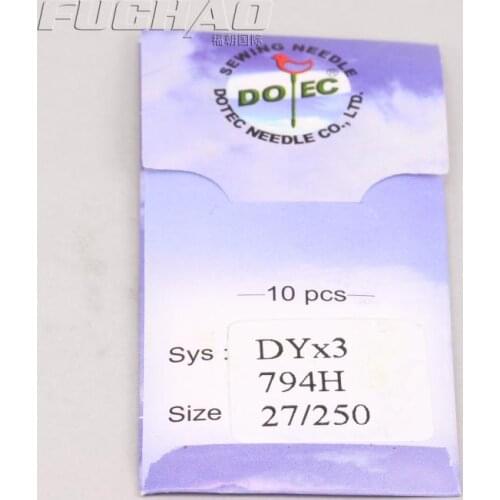 Dotec Needles Sys: DYx3 794H Size:27/250 Sewing Machine Parts