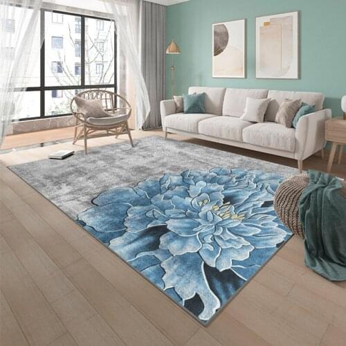 Customized Modern Simple and Light Luxury Living Room Carpet Table Carpet Living Room Room Bedside Floor Mat Home Customizable