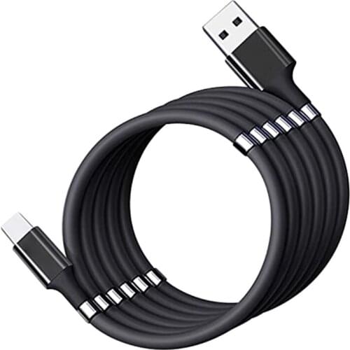 1m 3 in 1 Magnetic Absorption Data Cable Fast Charging Linecharging Data Transmission Support All Of Cellphone Type C