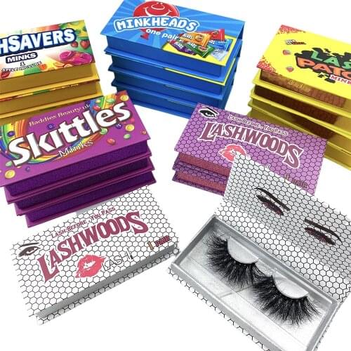 LASHWOODS Lash Boxes Wholesale Eyelash Packaging Popular Empty Lash Case With Tray 8-25mm Mink Lash Boxes Packaging Rectangle