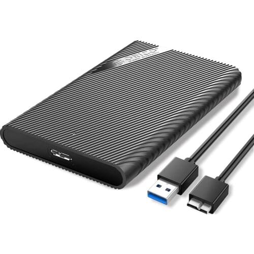 ORICO 2.5inch Hard Drive Enclosure Portable USB3.0 to SATA External Drive Adapter for 7/9.5mm SSD HDD,Tool Free Support Max 4TB