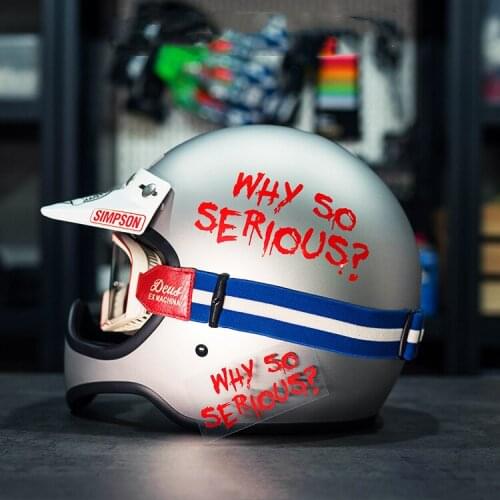 Bloody Cartoon Helmet Decorate Stickers Car Styling and Decals Applique for Why So Serious