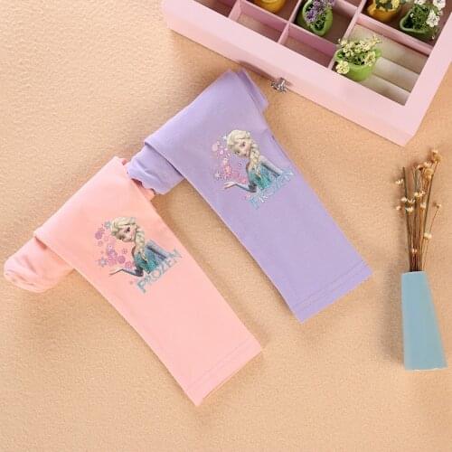 Fashion Little Girls Clothes Frozen Elsa Prinsess Children Leggings Autumn Children Pants Pretty Kids Outfits Spring Trousers