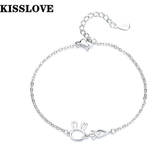 KISSLOVE Fashion Cute Carrot Rabbit Bracelet For Daughter Kids Girls Sweet Lovely Bracelet Women Jewelry Birthday Gifts